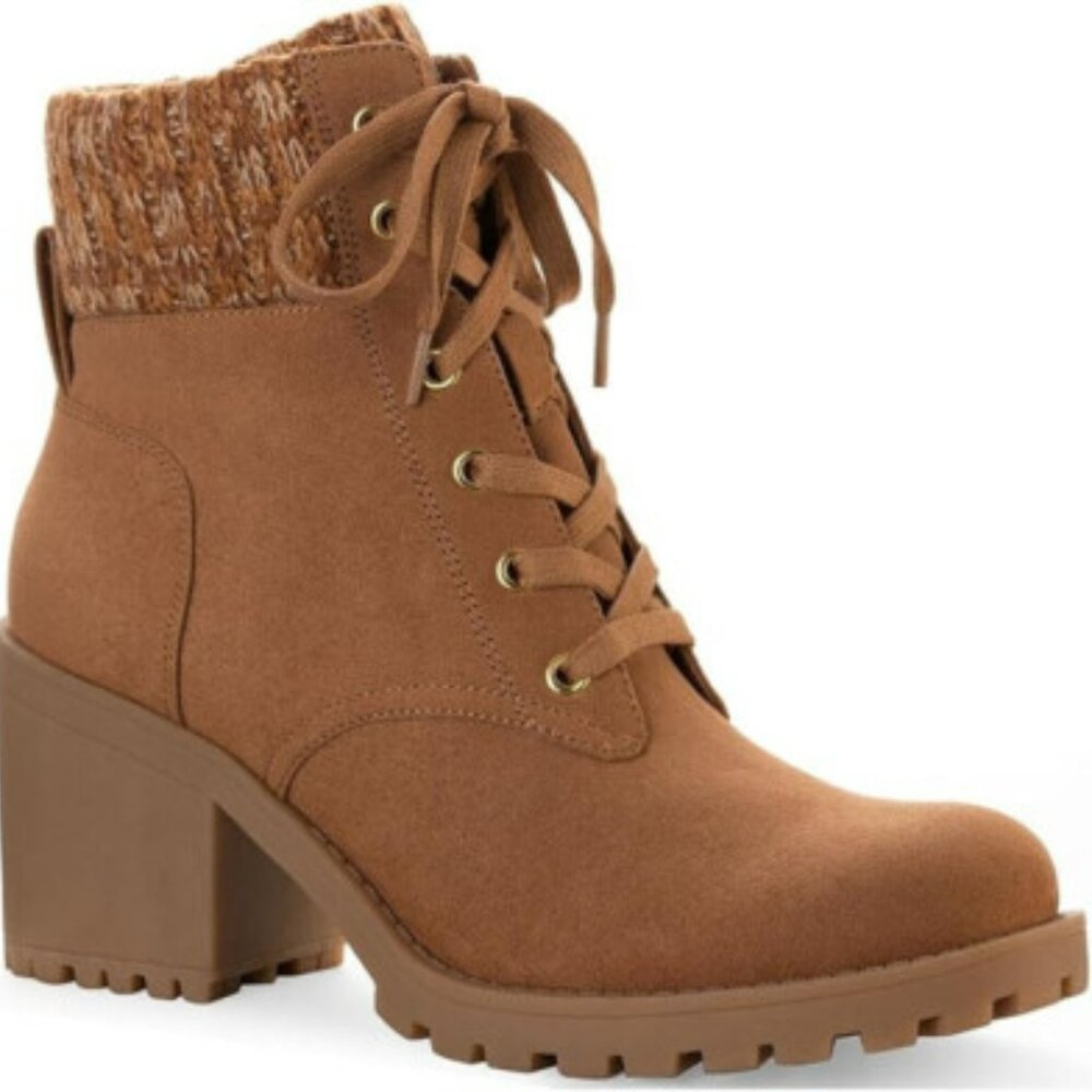 NWOB SUN + STONE Romina LACE UP BOOT - Picture 4 of 5